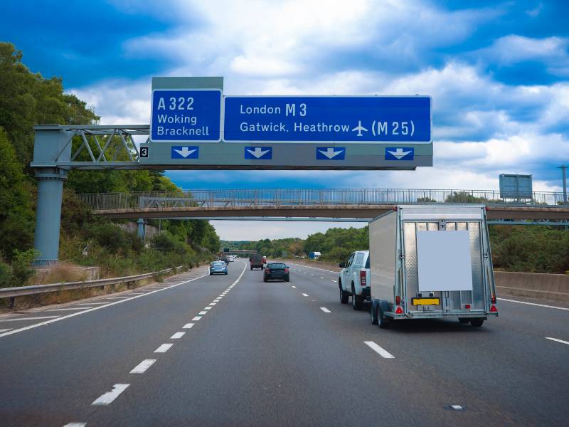 Cars on a motorway